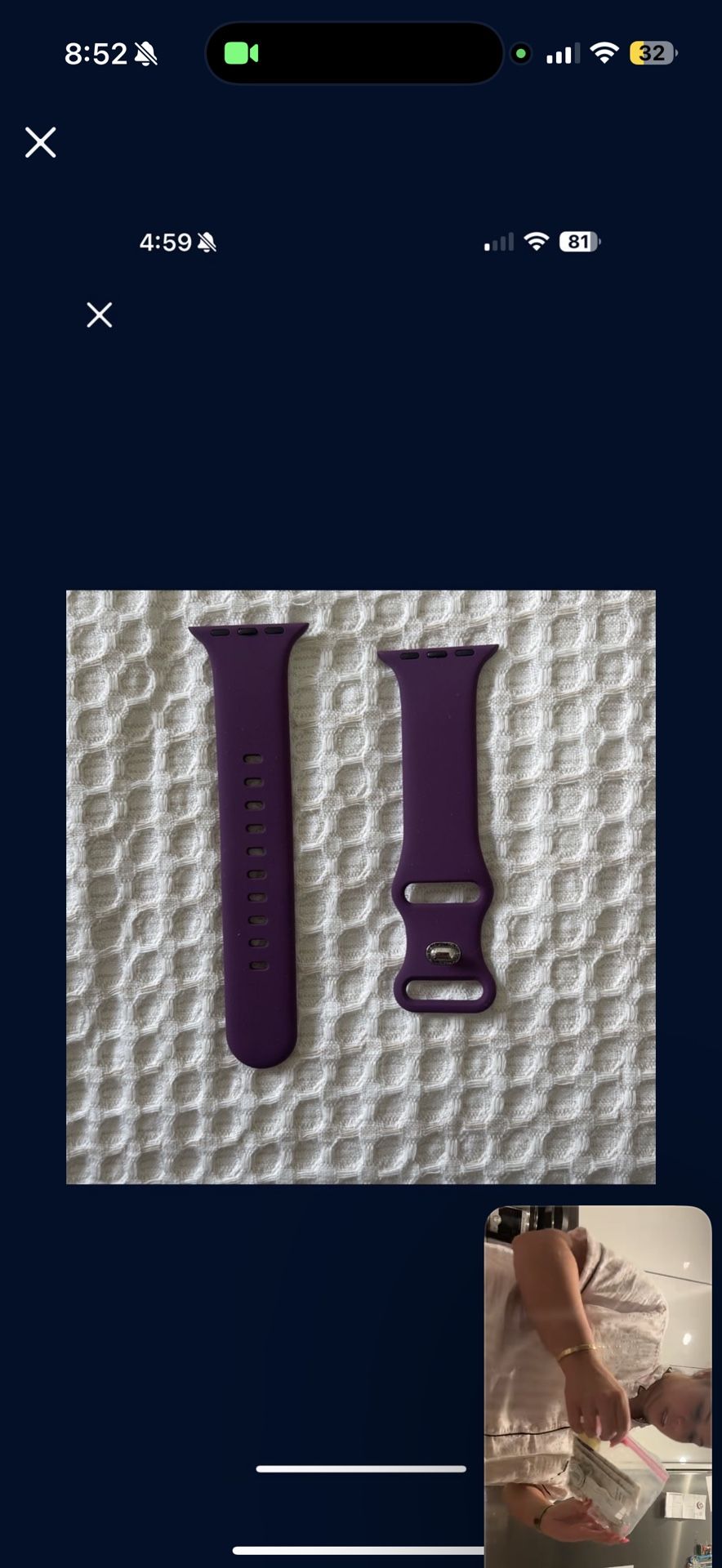 Purple Apple Watch Band (38mm, 40mm, 41mm, 42mm)