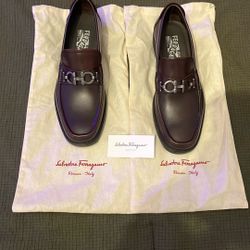 Salvatore Ferragamo Hickory Calf Loafers