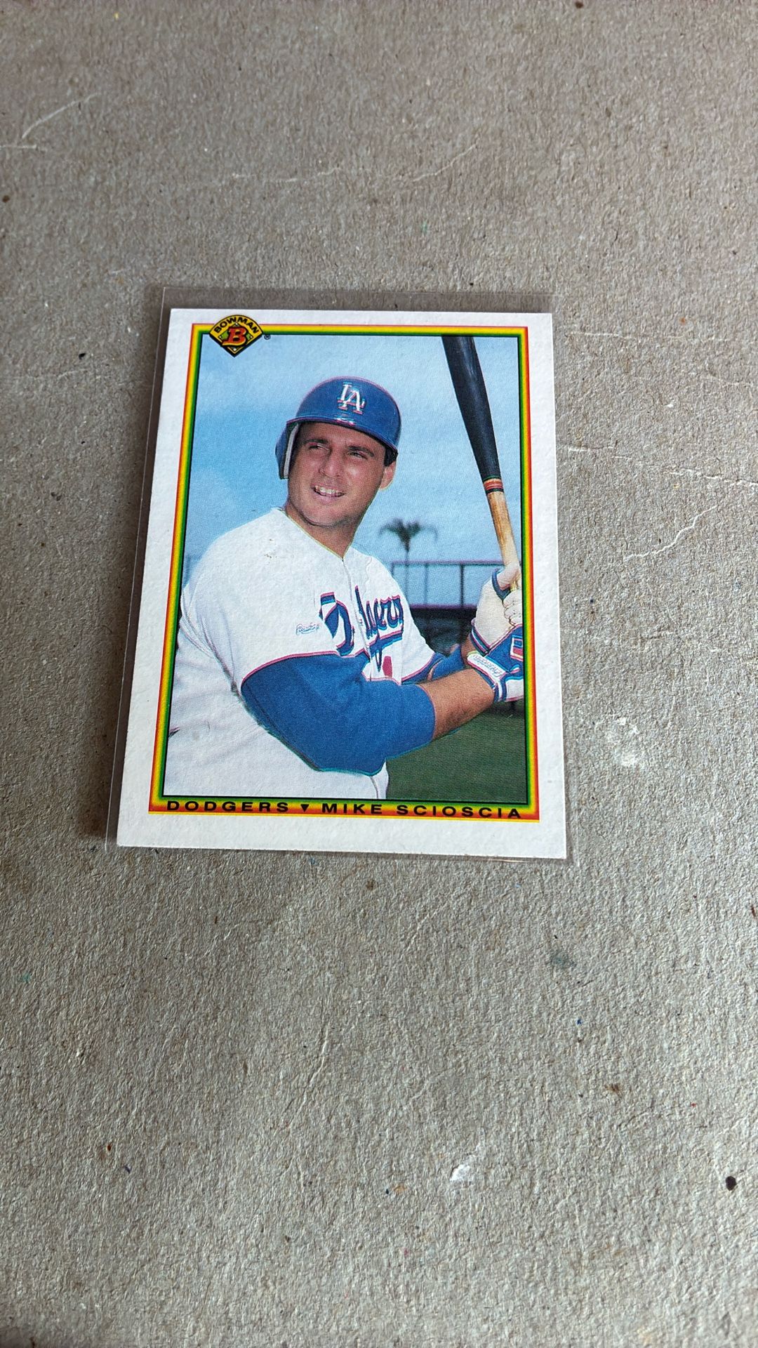 Baseball Card, Mike Scioscia