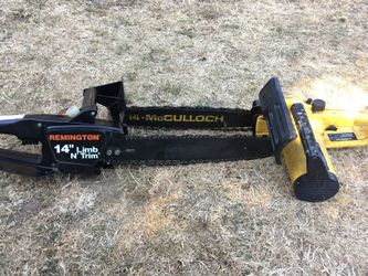 ELECTRIC CHAIN SAWS REMINGTON AND MACCULLOCH 14" both