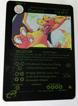 Charizard Black Custom Metal E Reader Card
