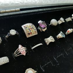 Vintage Assorted Sterling Silver High End Rings $10 And Up
