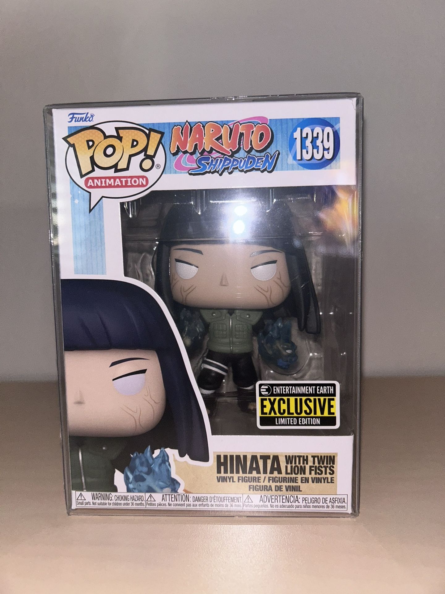Naruto Shippuden Hinata with twin lion fists entertainment earth exclusive Funko pop 