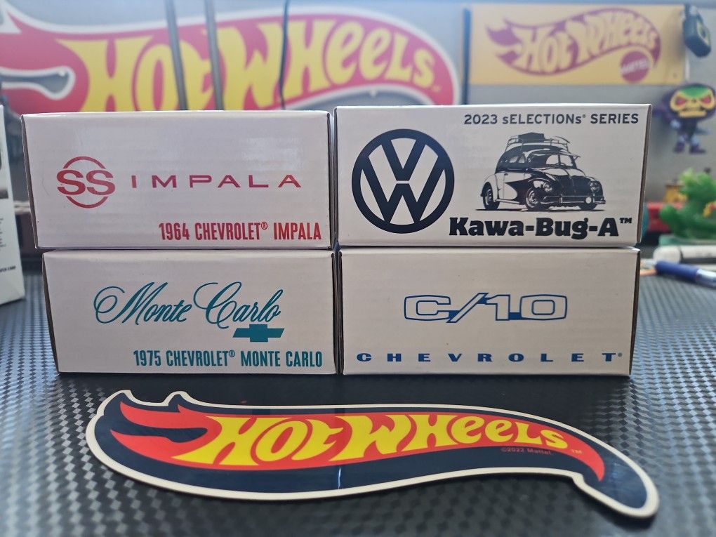 Hot Wheels Premium Rlc Red Line Club Ss Impala Monte Carlo Kawa-bug-a C/10 Chevrolet Truck Low Rider VW $60 Each