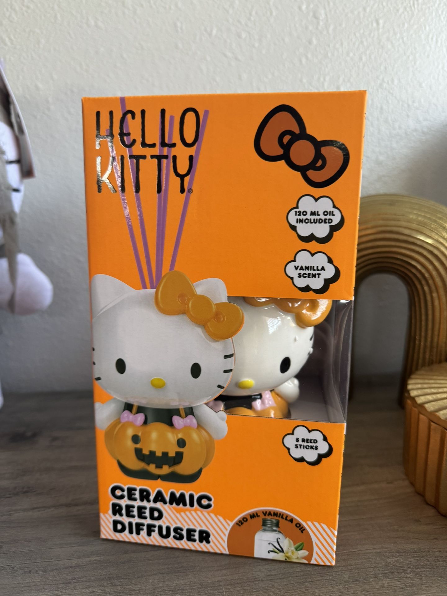 Hello Kitty Halloween Pumpkin Reed Diffuser