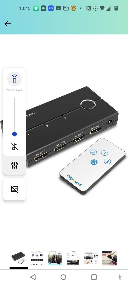 UHD 3  In  1 Out Hdmi Switcher