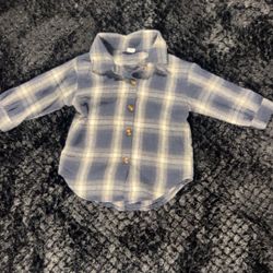 Shein Baby Boy Plaid Shirt - Size 90 (2T)