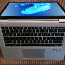Touchscreen 2 in 1 HP EliteBook X360 Intel Core i5 CPU 16 GB RAM 256 GB SSD 1080P LCD Webcam Wi-Fi & Bluetooth Wireless Windows 11 Professional 