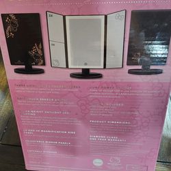 Hello Kitty On The Go Vanity Mirror With Professional Led Lights Perfect For Traveling So You Can Look Your Best 