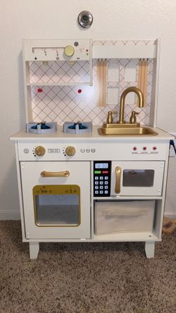 Wooden play kitchen