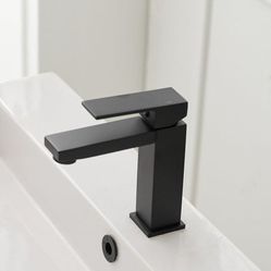 Matte Black Single Hole, Bathroom Faucet