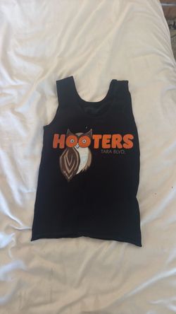 XS black hooters top