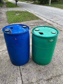 Two food grade barrels