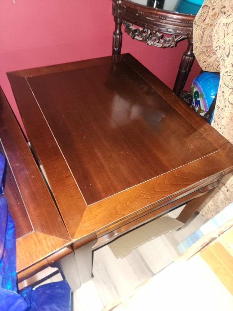 SOLID WOOD END TABLES GOOD CONDITION $40 EACH