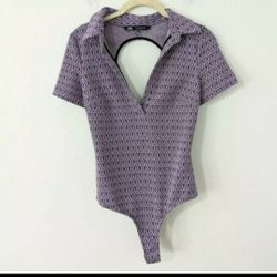 Zara Open Back Bodysuit Medium