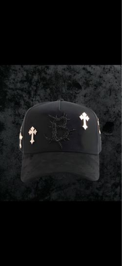 El Barbas Hat - Gold Cross Design - Like New