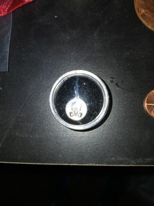 Fine Silver Gas Mask Charm