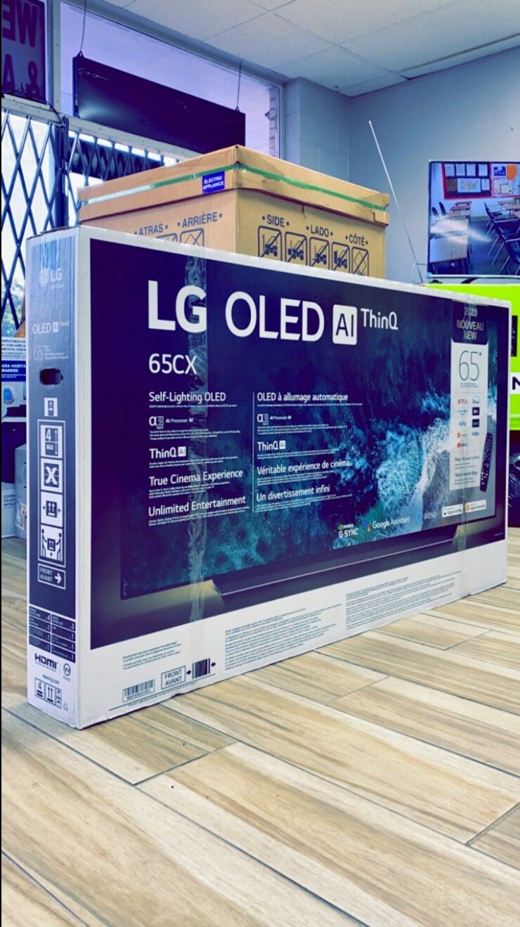 LG 65 inches - OLED - CX Series - 2160p - Smart - 4K UHD TV with HDR - Brand New in Box - Retails for $2499+ Tax !! $50 DOWN / $50 WEEKLY !!