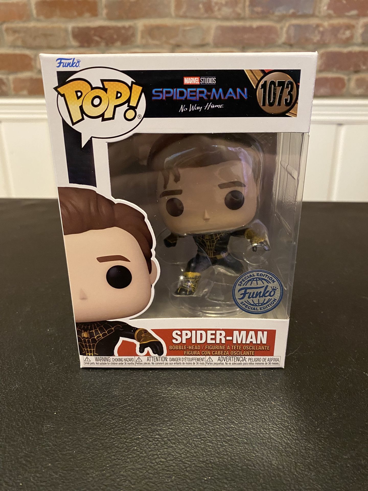 Spider Man No Way Home Spider Man Mask Less Funko Pop 1073