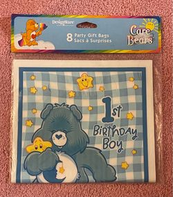 Care Bears 1st Birthday Boy Treat Bags New