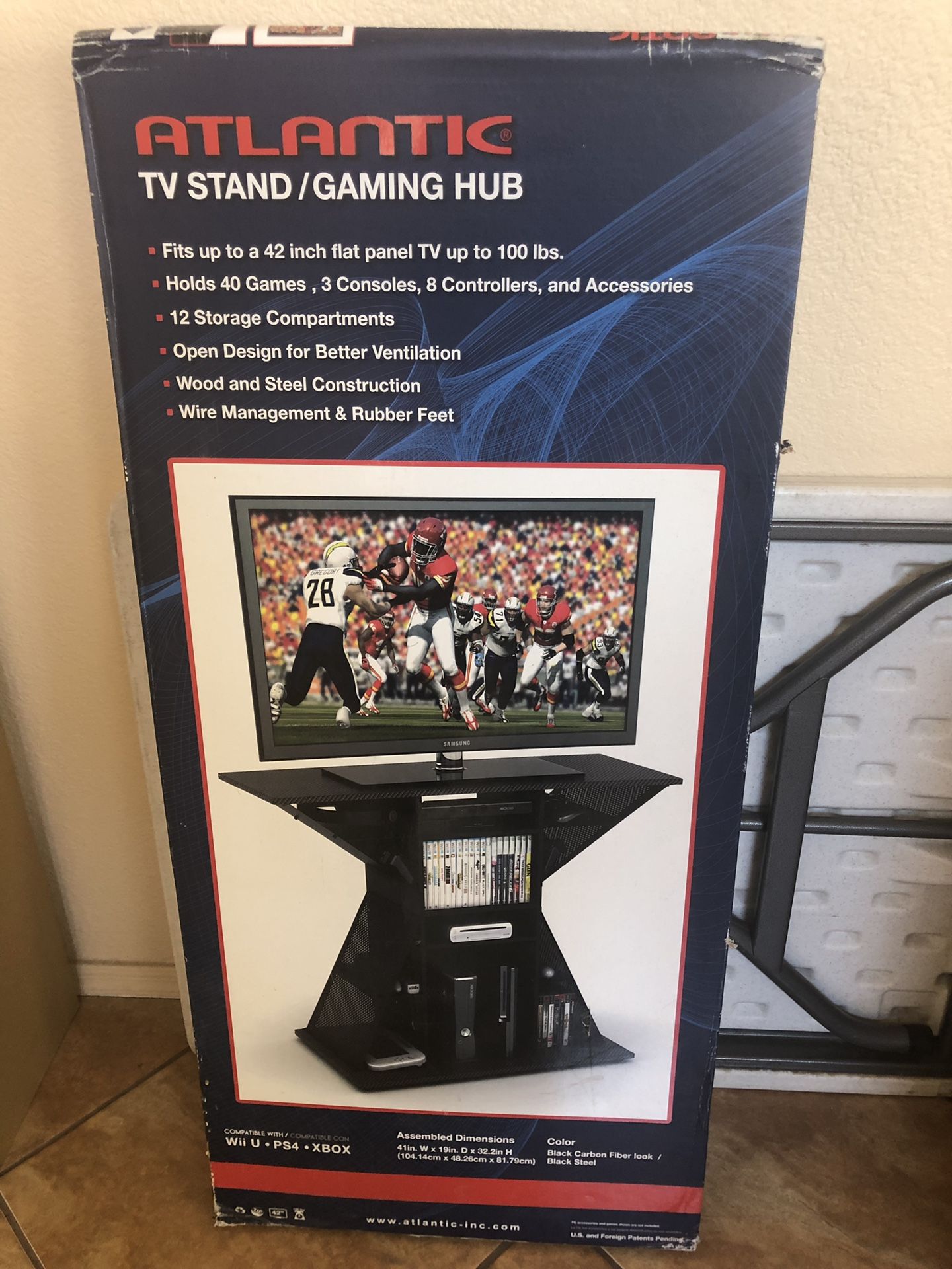 TV stand, gaming hub console. New