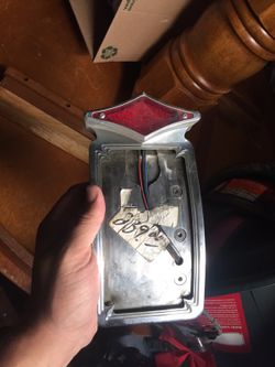 Harley primary cover LED Taillight and license plate holder