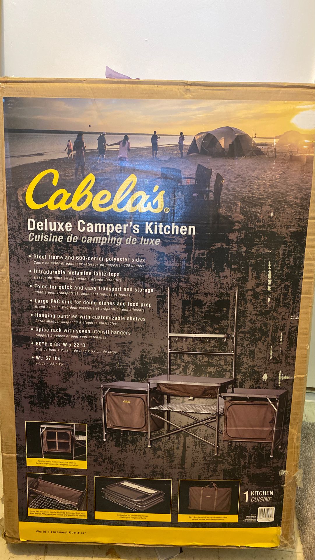 Never Used Cabela’s deluxe camper’s kitchen