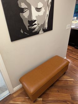 Brown ottoman