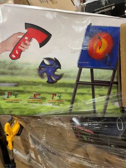 Toy Axe Throwing Target Game with Stand