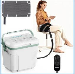 Programmable Timer Ice Machine for Hip & Back After Surgery Cold Therapy Machine with Quiet Pump, 14H Cryotherapy Pain Relief w/ Hip Pad – for After S