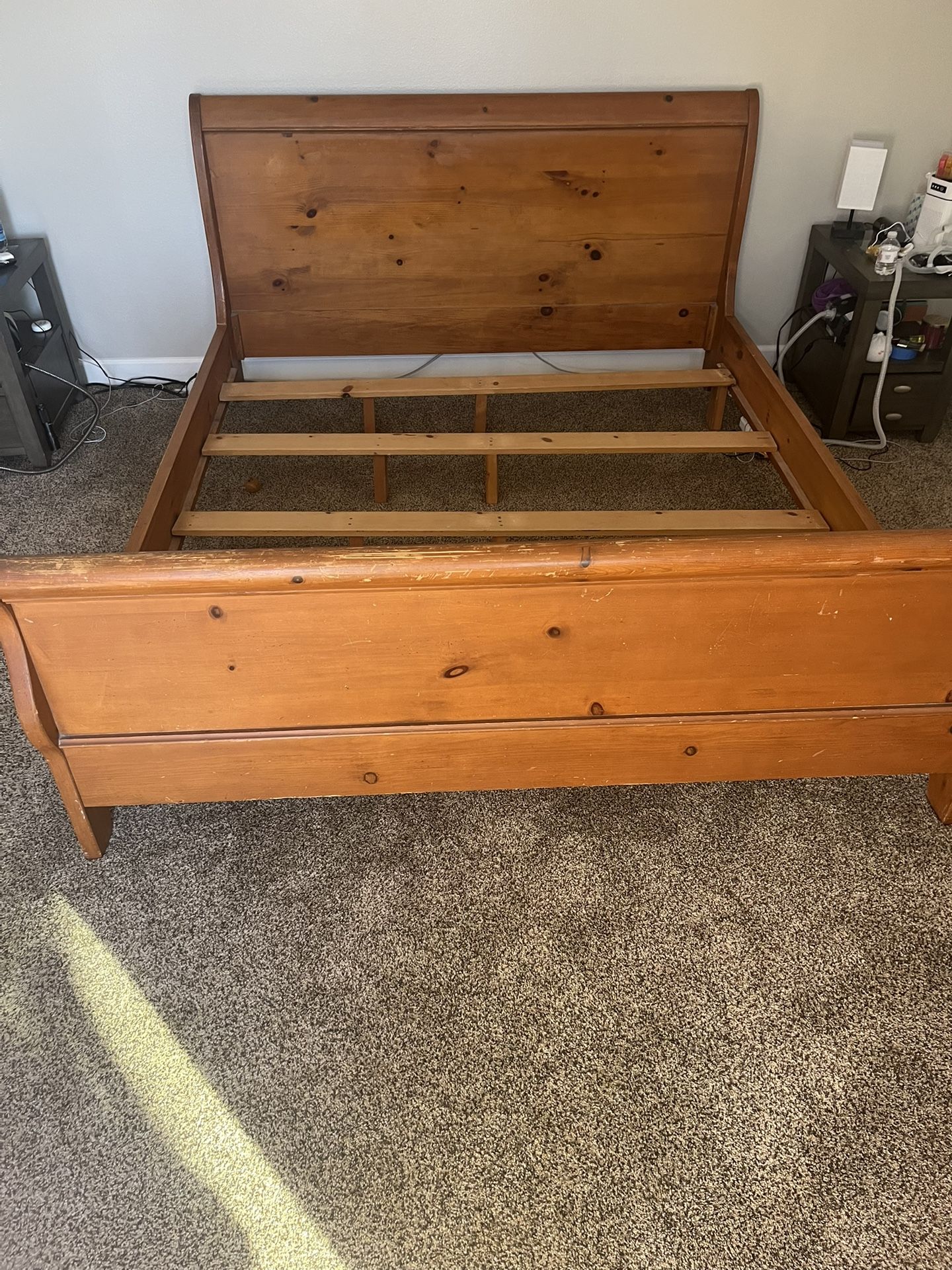 Cal King Sleigh Bed Frame