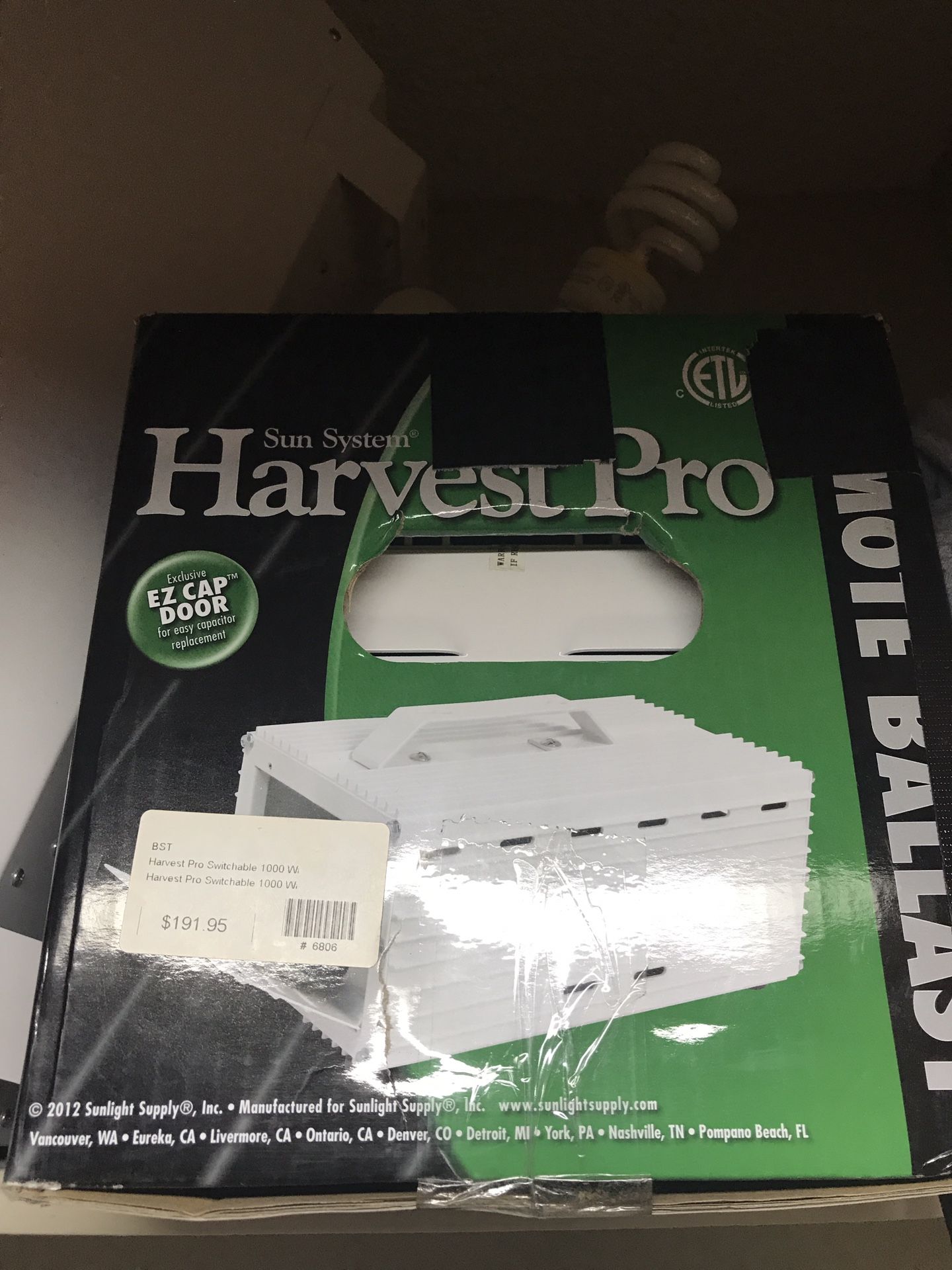 Harvest Pro ballast
