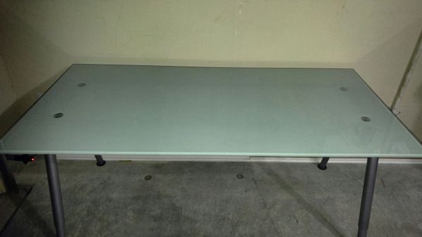 Ikea Frosted Glass Computer Desk For Sale In Fort Worth Tx Offerup