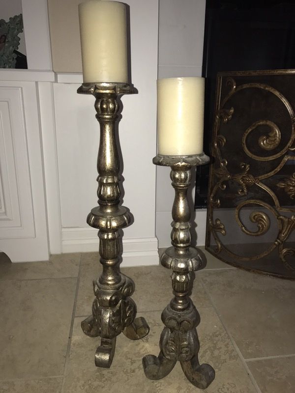 Gold / Bronze Zgallerie Candle Pillars