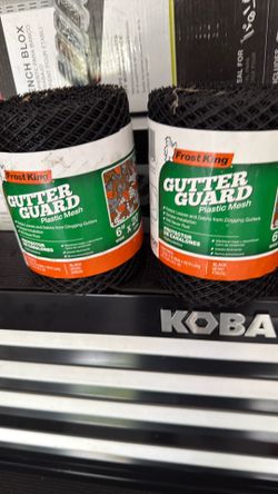 2 new rolls 6"x 20' long gutter guard plastic mesh