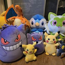 Pokemon Plushies & Squishmallows