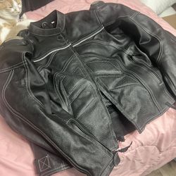Leather Motorcycle Jacket 