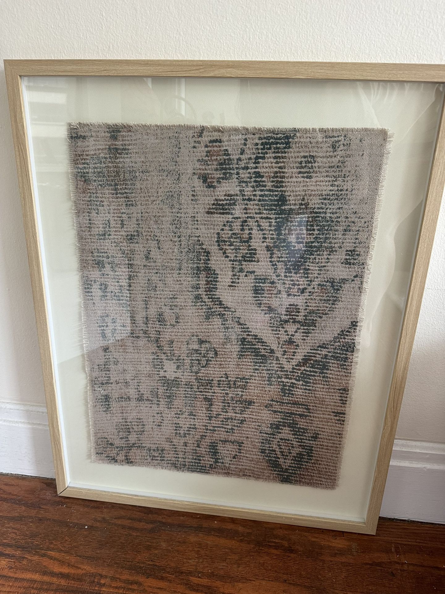 24" x 30" Textured Fabric Framed Wall Art - Threshold