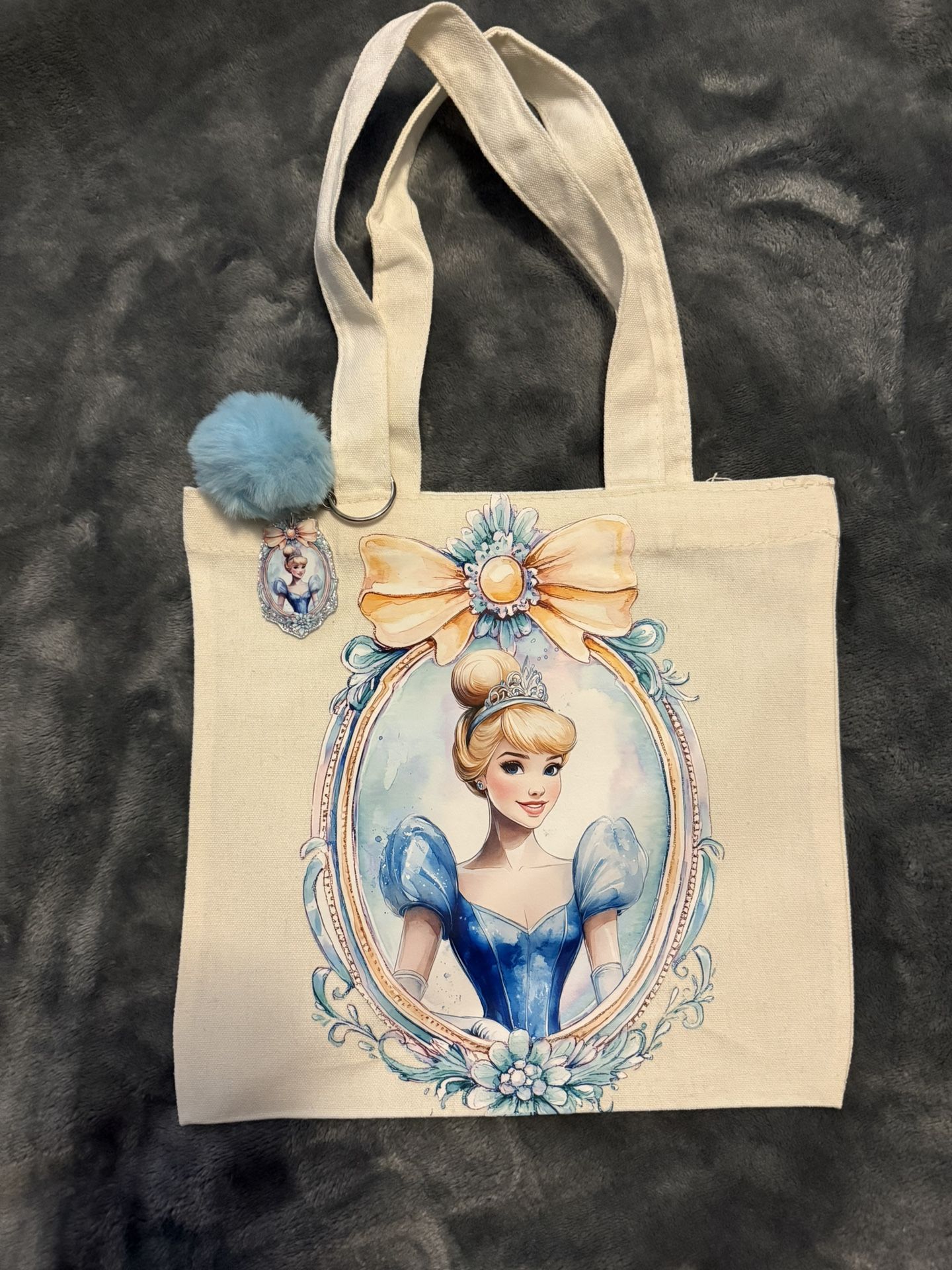 Girls Mini Canvas Bag With Keychain