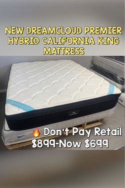 NEW DREAMCLOUD PREMIER HYBRID CALIFORNIA KING MATTRESS