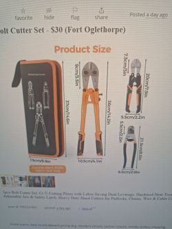 3pc Bolt Cutter Set