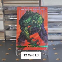 (12) 1993 Marvel Masterpieces Cards 