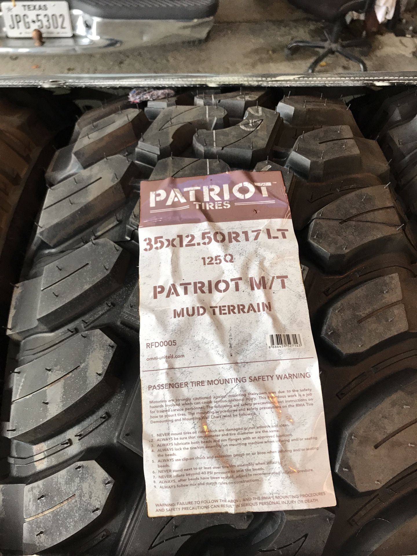 Diesel brothers patriot tires 35x12.50x17
