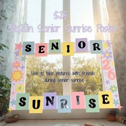 Senior Sunrise Poster