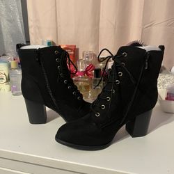 Black Booties Size 7.5 