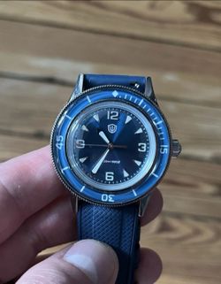 Watchdives WD50Q 50-Fathoms Inspired Diver Seiko VH31 Smooth Sweeping Seconds Hand Quartz Movement