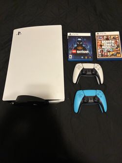 PS5 Bundle with 2 Controllers and 2 Games