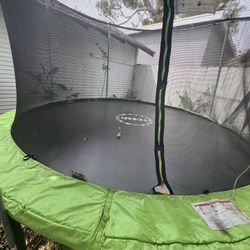 12FT Outdoor Trampoline, Backyard Recreational Pumpkin Trampoline for Kids