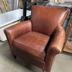 Bijou leather chair by Crate 