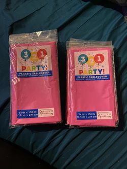 Party Tablecloths (pink)
